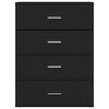 vidaXL kommoder 2 stk. 60x39x80 cm konstrueret tr&aelig; sort