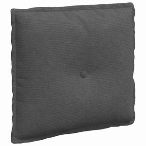 vidaXL Rygpude M&oslash;rkegr&aring; 50 x 45 cm Velourstof