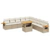 vidaXL sofas&aelig;t til haven 11 dele med hynder polyrattan beige
