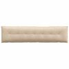 vidaXL Rygpude Creme 200 x 50 cm Mikrofiberstof