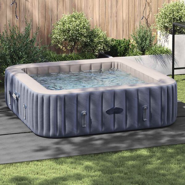 vidaXL Pool Bundark Lysegr&aring; 396 x 396 x 0,1 cm Non-woven stof