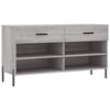 vidaXL skob&aelig;nk 102x35x55 cm konstrueret tr&aelig; gr&aring; sonoma-eg