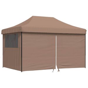 vidaXL Party Tent Brun 292 x 440 x 315 cm Oxford stof