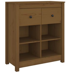 vidaXL sk&aelig;nk 70x35x80 cm massivt fyrretr&aelig; gyldenbrun