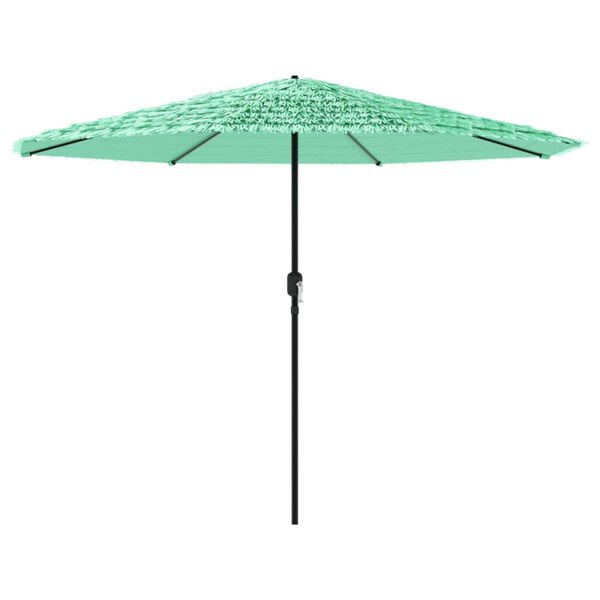 vidaXL haveparasol med st&aring;lstang 324x324x247 cm gr&oslash;n