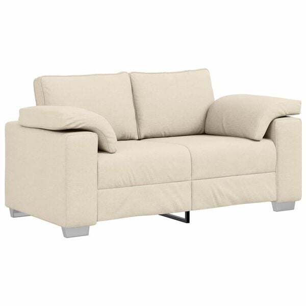 vidaXL Sofa Beige 160 x 77 x 82 cm Linned-blandet stof