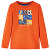 Lang&aelig;rmet T-shirt til b&oslash;rn str. 104 orange