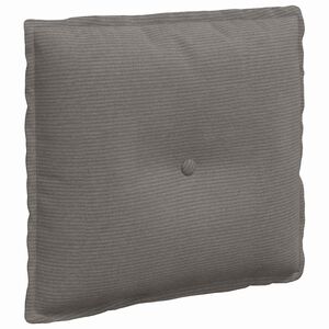 vidaXL Rygpude Lysegr&aring; 50 x 45 cm Velourstof