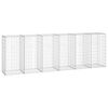 vidaXL gabionv&aelig;g med d&aelig;ksler galvaniseret st&aring;l 300 x 50 x 100 cm