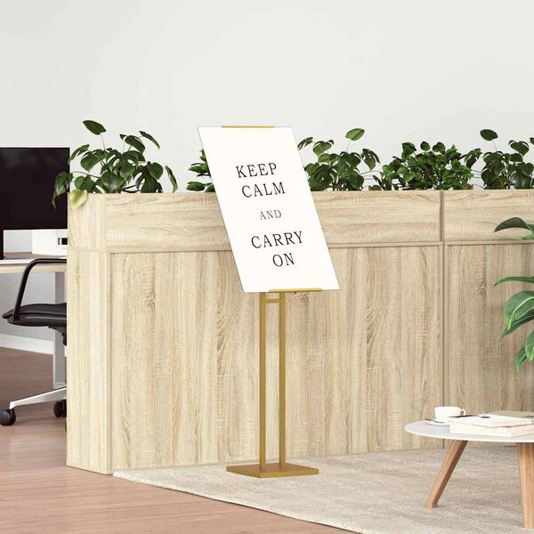 vidaXL Messesk&aelig;rme 2 pcs Guld 26,5 x 26,5 x 150 cm St&aring;l