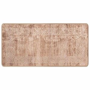 vidaXL T&aelig;ppe Runner MARSA Hvid 50 x 100 cm Polyester og PVC