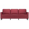 vidaXL 3-personers sofa 180 cm kunstl&aelig;der vinr&oslash;d