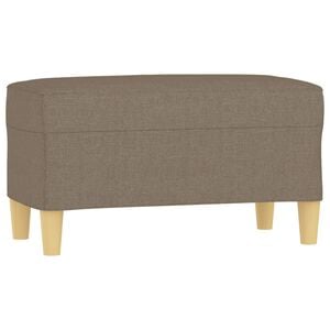 vidaXL b&aelig;nk 70x35x41 cm stof gr&aring;brun