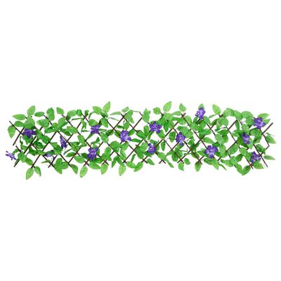 vidaXL espalier med kunstig vedbend 180x20 cm udvidelig grøn