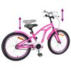 vidaXL B&oslash;rnecykel 20 tommer til b&oslash;rn i alderen 6-11 &aring;r M&oslash;rk pink