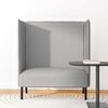 vidaXL H&oslash;j ryg sofa 101cm Sky grey Stof