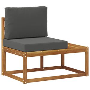 vidaXL Udend&oslash;rs Modulsofa Naturlig og Antracit 91 x 63 x 73 cm