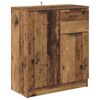 vidaXL Sideboards 2 pcs Gammelt tr&aelig; 60 x 30 x 70 cm Konstrueret tr&aelig;