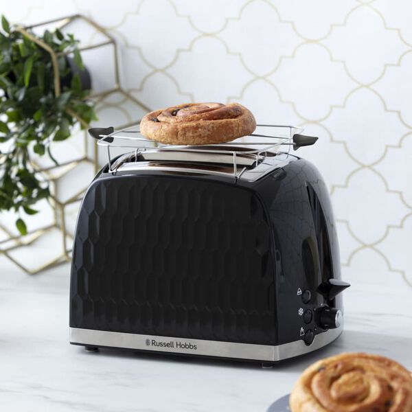 Russell Hobbs br&oslash;drister til 2 skiver Honeycomb sort