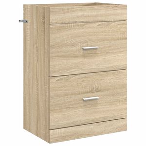 vidaXL Badev&aelig;relse Under Vask Skab Sonoma-eg 56 x 37,5 x 81 cm