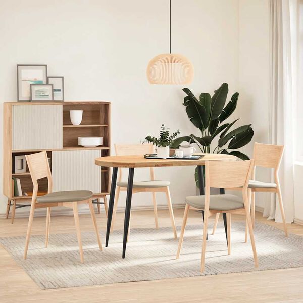 vidaXL konsolbordben konisk form 4 stk. sort 72-73 cm st&aring;l