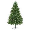 vidaXL Juletr&aelig; med 300 LED'er med stativ Gr&oslash;n 180 cm PE