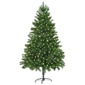 vidaXL Juletr&aelig; med 300 LED'er med stativ Gr&oslash;n 180 cm PE