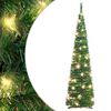 vidaXL kunstigt juletr&aelig; med 50 LED'er 120 cm pop op-funktion gr&oslash;n