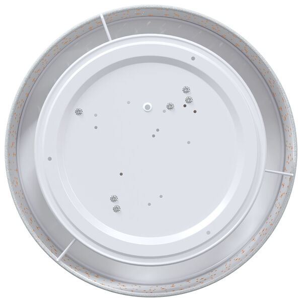 vidaXL Loftlampe med spotlights Gr&aring; 38 x 38 x 13,5 cm Stof