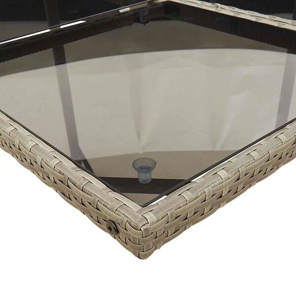 vidaXL spisebordss&aelig;t til haven 15 dele med hynder polyrattan gr&aring;