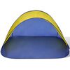vidaXL strandtelt sammenfoldelig solsejl gul