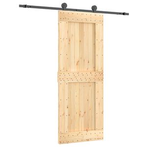 vidaXL Skyded&oslash;r 80 x 210 cm Massivt Fyrretr&aelig; (Ubehandlet)
