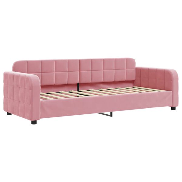 vidaXL daybed 80x200 cm velour pink