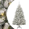 vidaXL Kunstigt juletr&aelig; 180 cm 300 LED'er Varm hvid PVC og St&aring;l