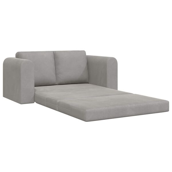 vidaXL Sovesofa Lysegr&aring; 148 x 71 x 83 cm Fl&oslash;jl