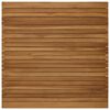 vidaXL Bordplade 90 x 90 x 3,5 cm Firkantet Massiv Teaktr&aelig; Naturfarvet
