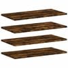 vidaXL v&aelig;ghylder 4 stk. 60x30x1,5 cm konstrueret tr&aelig; r&oslash;get egetr&aelig;