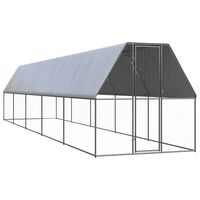 vidaXL hønsegård 2x10x2 m galvaniseret stål