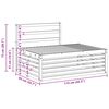 vidaXL Udend&oslash;rs sofagruppe 2 Stk Naturfarvet 203,5 x 83 x 73 cm