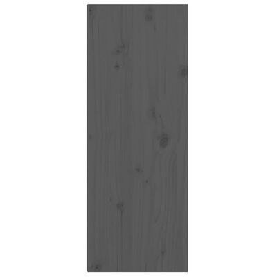 vidaXL vægskabe 2 stk. 30x30x80 cm massivt fyrretræ grå