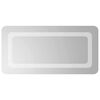 vidaXL LED badev&aelig;relsesspejl Transparent 60 x 30 cm h&aelig;rdet glas