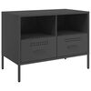 vidaXL tv-bord 68x39x50,5 cm st&aring;l sort
