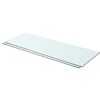 vidaXL hylder 2 stk. glaspanel 80 x 30 cm klar