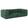 vidaXL 2-personers modulsofa stof 140x70x36 gr&oslash;n