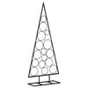 vidaXL dekorativt juletr&aelig; 125 cm metal sort