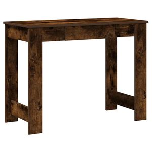 vidaXL skrivebord 100x45x75 cm konstrueret tr&aelig; r&oslash;get egetr&aelig;sfarve