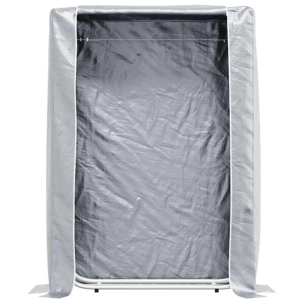 vidaXL br&aelig;ndestativ med regnslag 100x25x150 cm galvaniseret st&aring;l