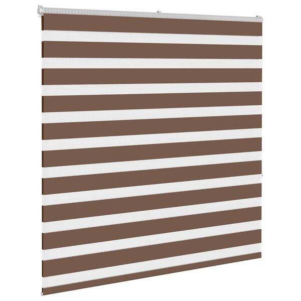 vidaXL zebragardin brun 140x150 cm stofbredde 135,9 cm polyester