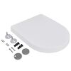 vidaXL toiletsæder med soft close-låg 2 stk. plastik hvid