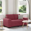vidaXL 2-personers sofa 120 cm stof vinrød